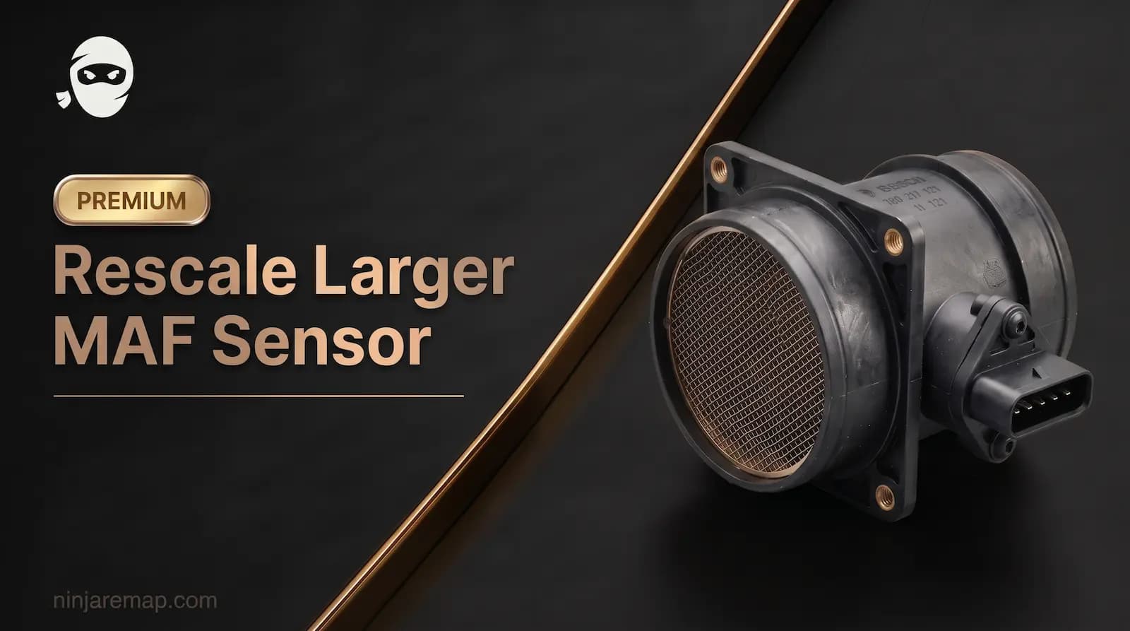 How to Rescale a Larger MAF Sensor Using ECU Tuning Software?
