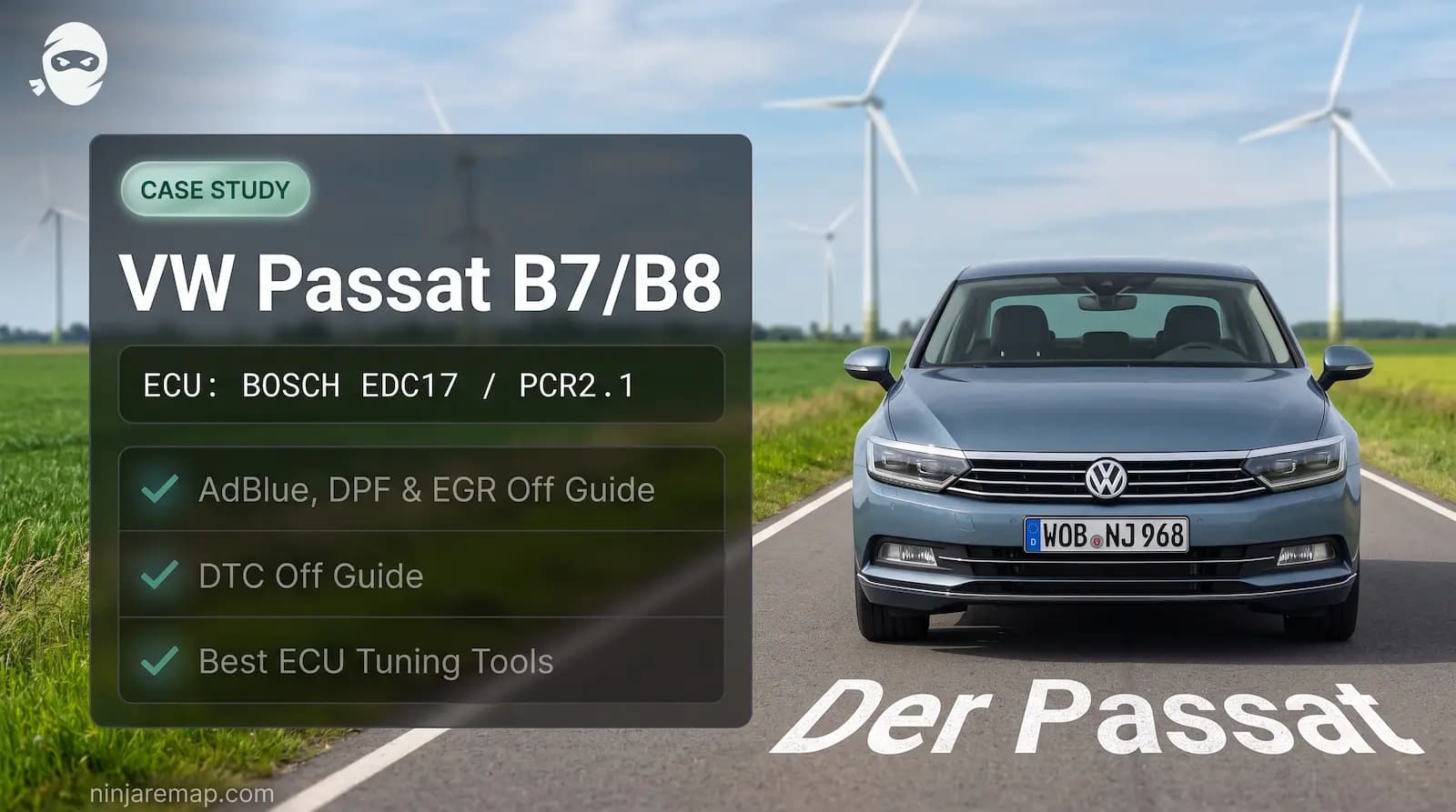 VW Passat B7/B8 AdBlue, DPF, EGR & DTC Off Guide