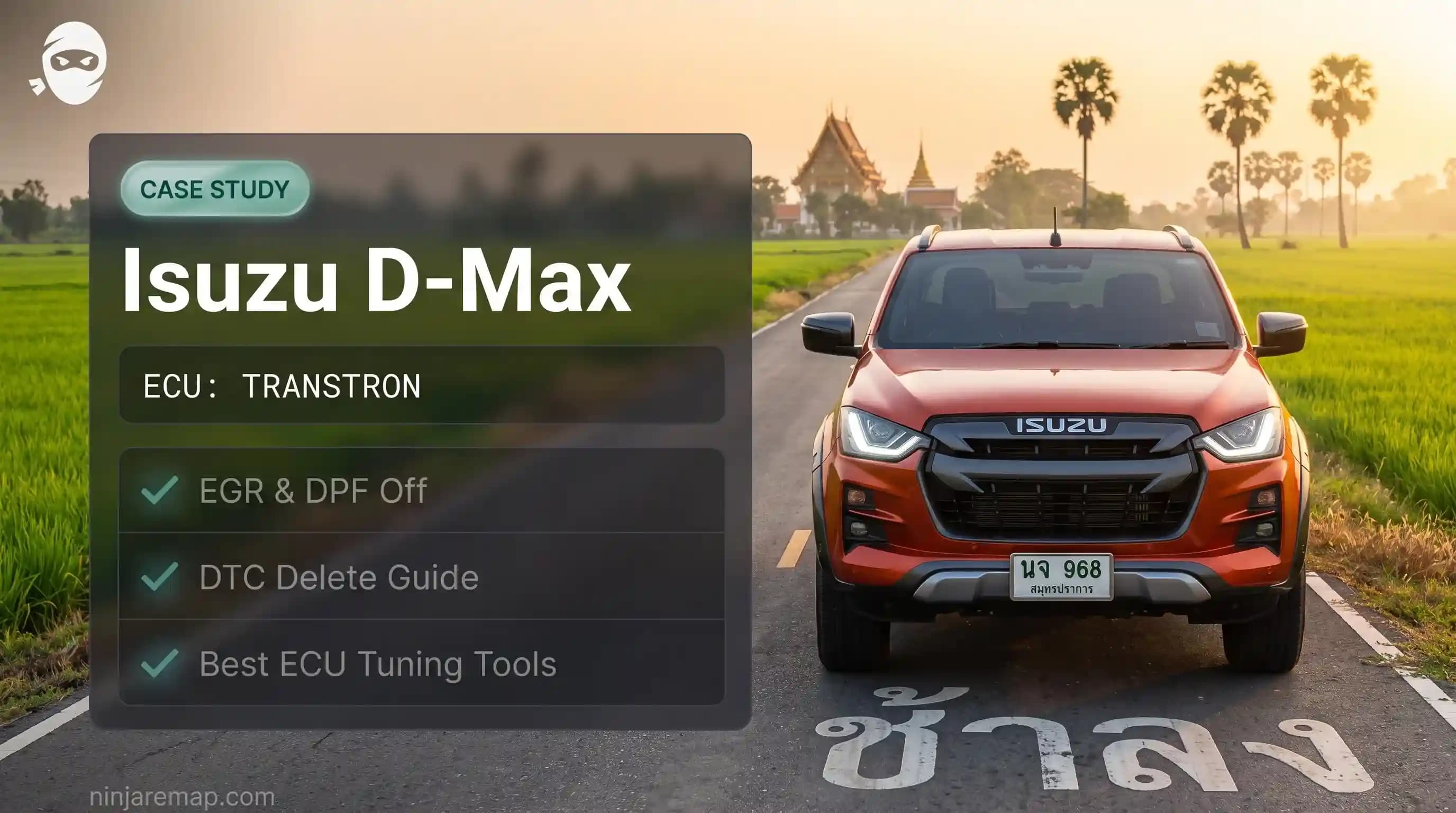 DPF,EGR and DTC removal service for Isuzu Dmax RT85