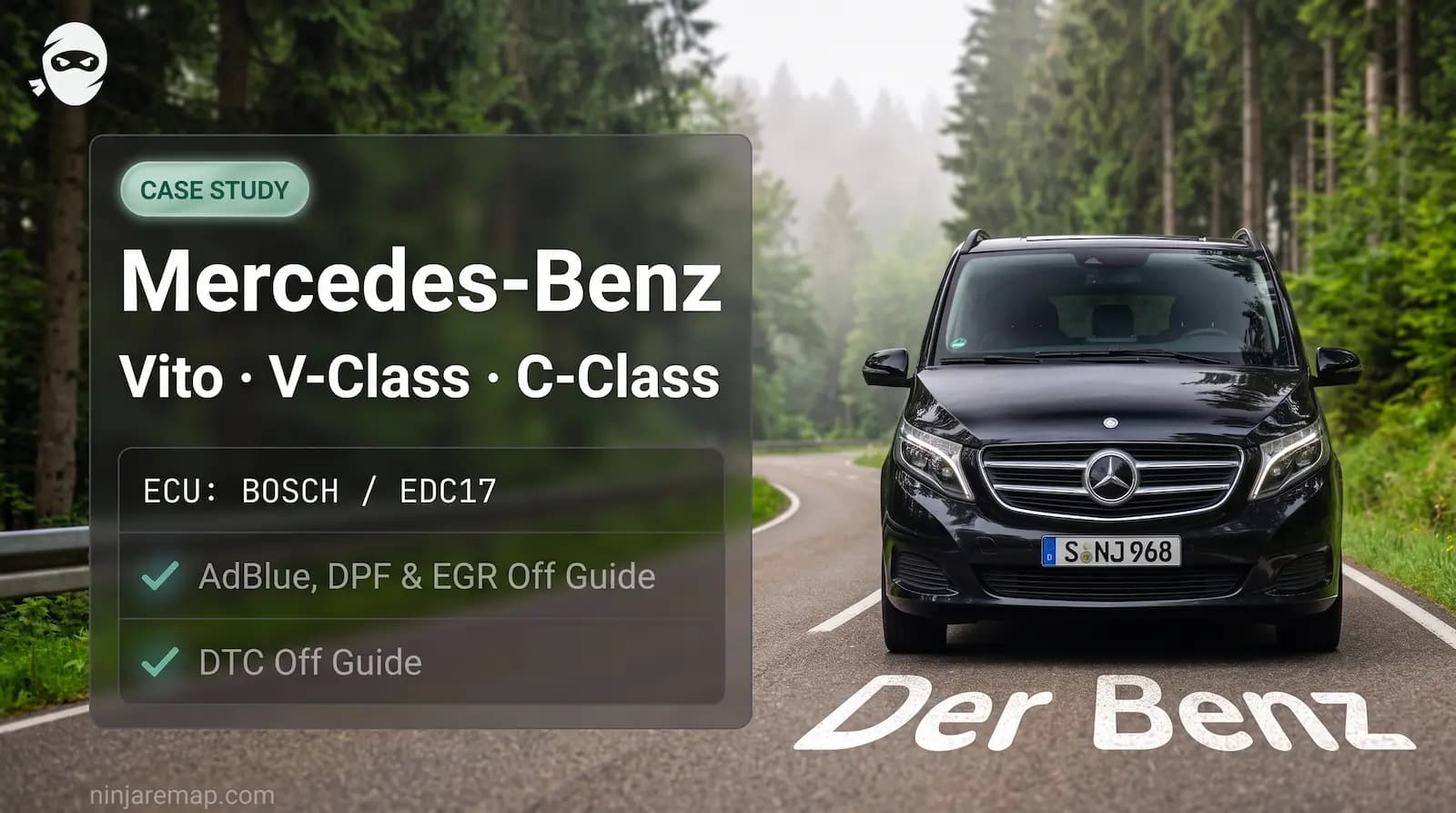 Mercedes Benz Vito, V-Class, C-Class, EDC17C66, AdBlue, DPF, EGR & DTC Off Guide