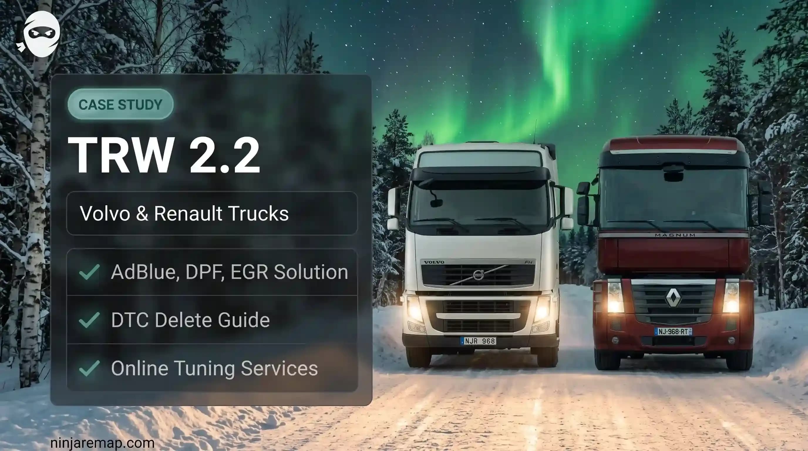 Trucks withTRW EMS2/ EMS2.2 DTC guide, AdBlue, DPF, EGR solution